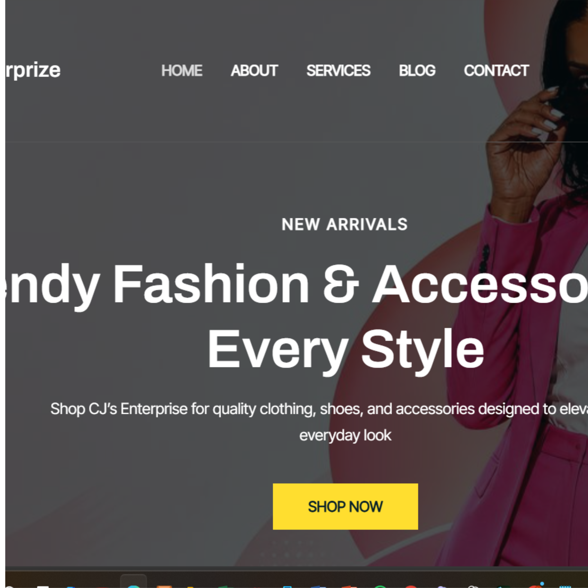 CJ's Enterprise website preview