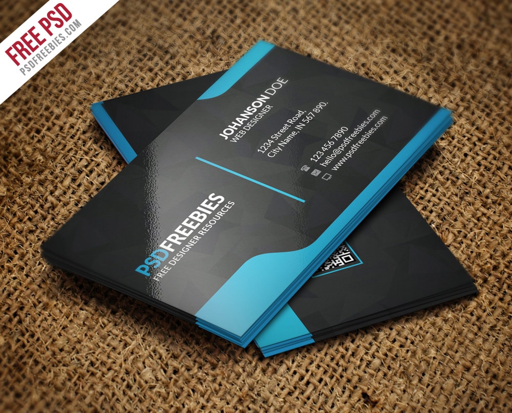 Business and visiting card design layout